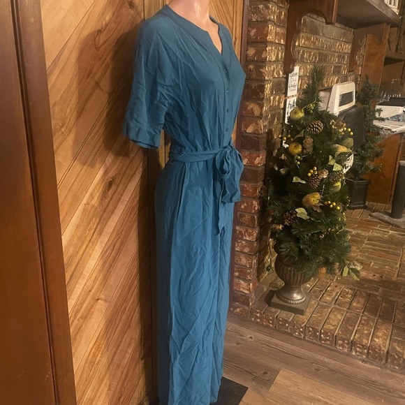 Boden Women’s Size 6R Blue Viscose Bryony Jumpsuit - Picture 6 of 13